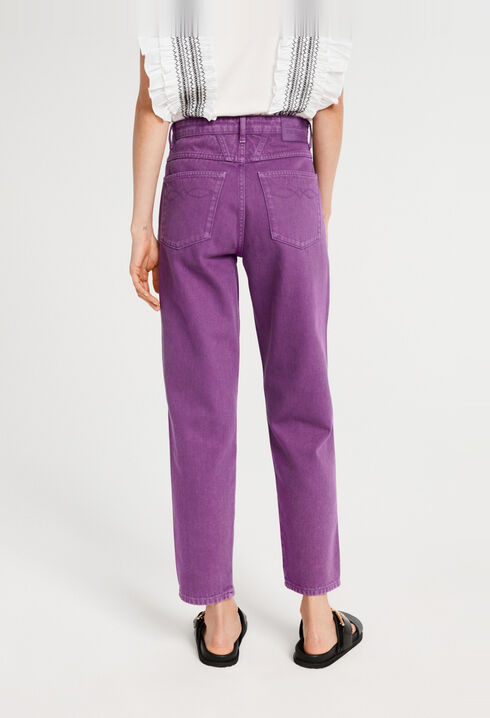 Purple jeans