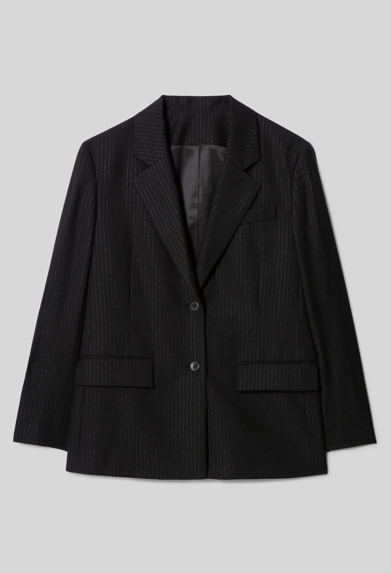Sparkling striped straight jacket