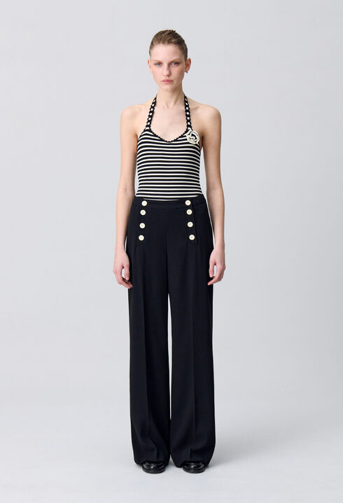 Straight-Leg Sailor Trousers
