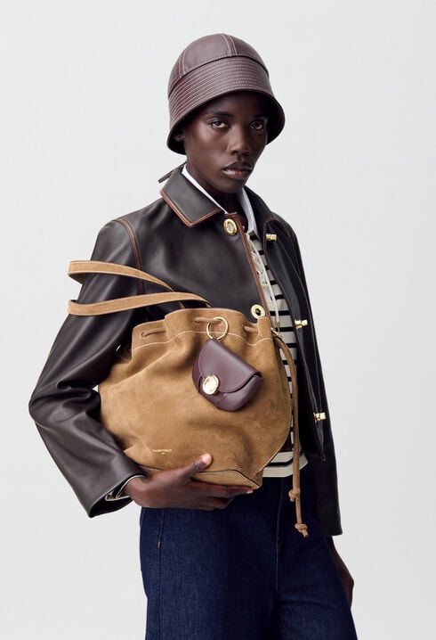 Suede Leather Tote Bag