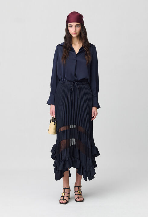 Midi pleated skirt 