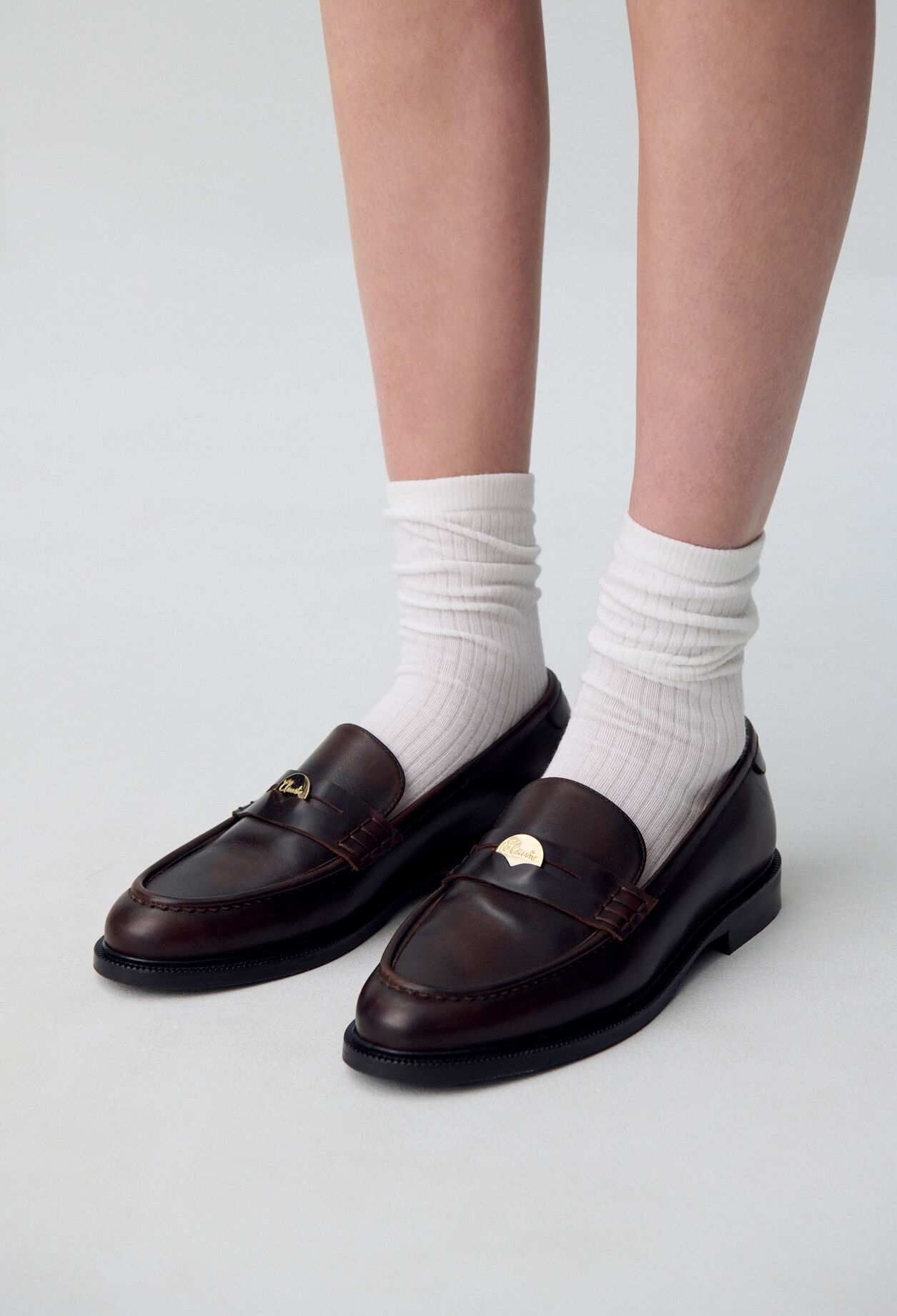 Chocolate Leather Loafers