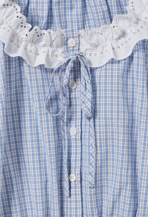 Lace checkered top
