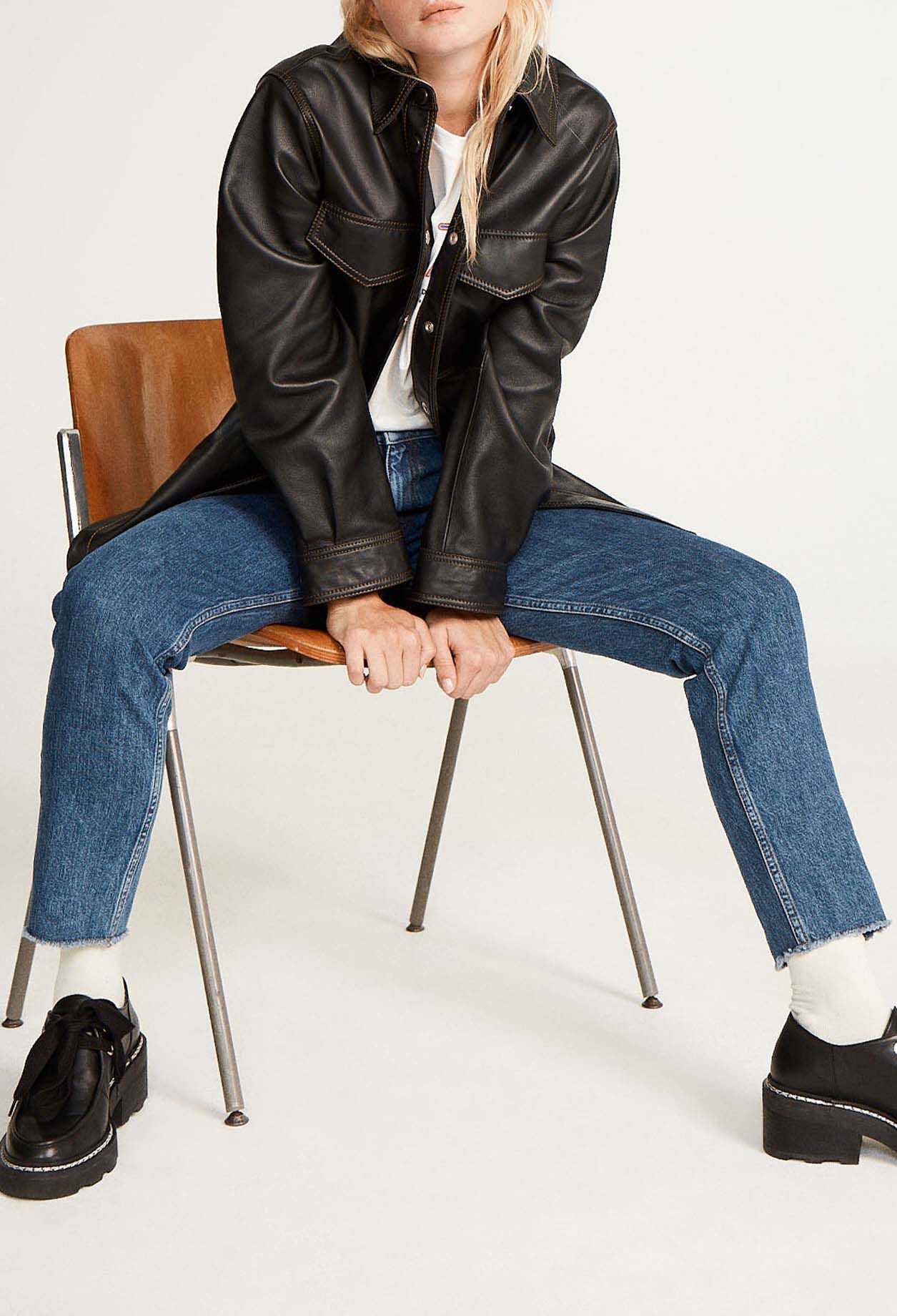 Leather shirt
