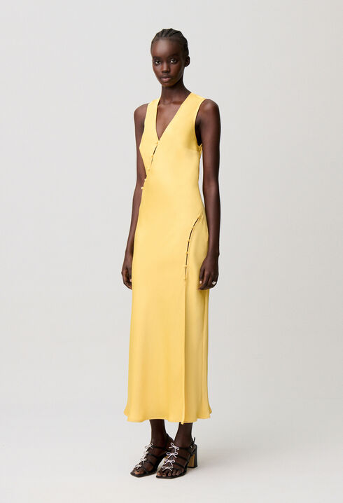 Flowy satin dress