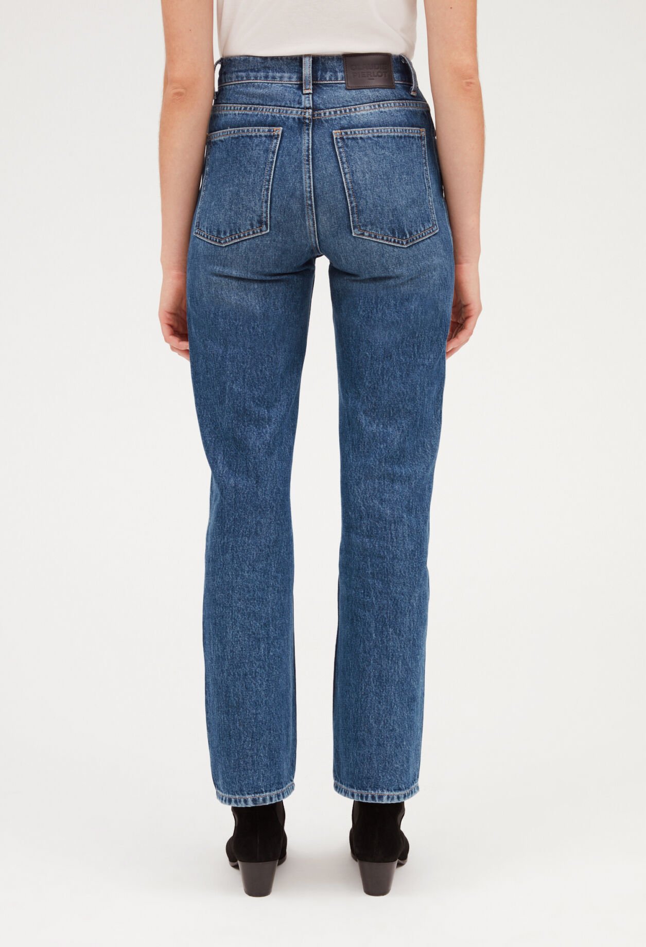 Mid blue western jeans