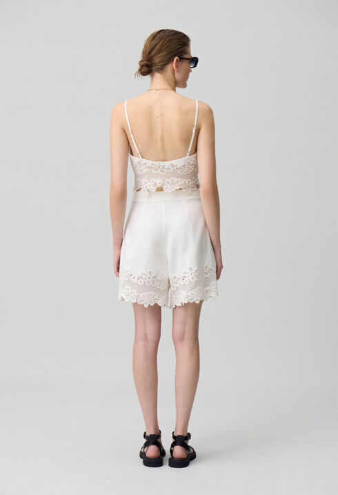 Embroidered Plus Size Shorts