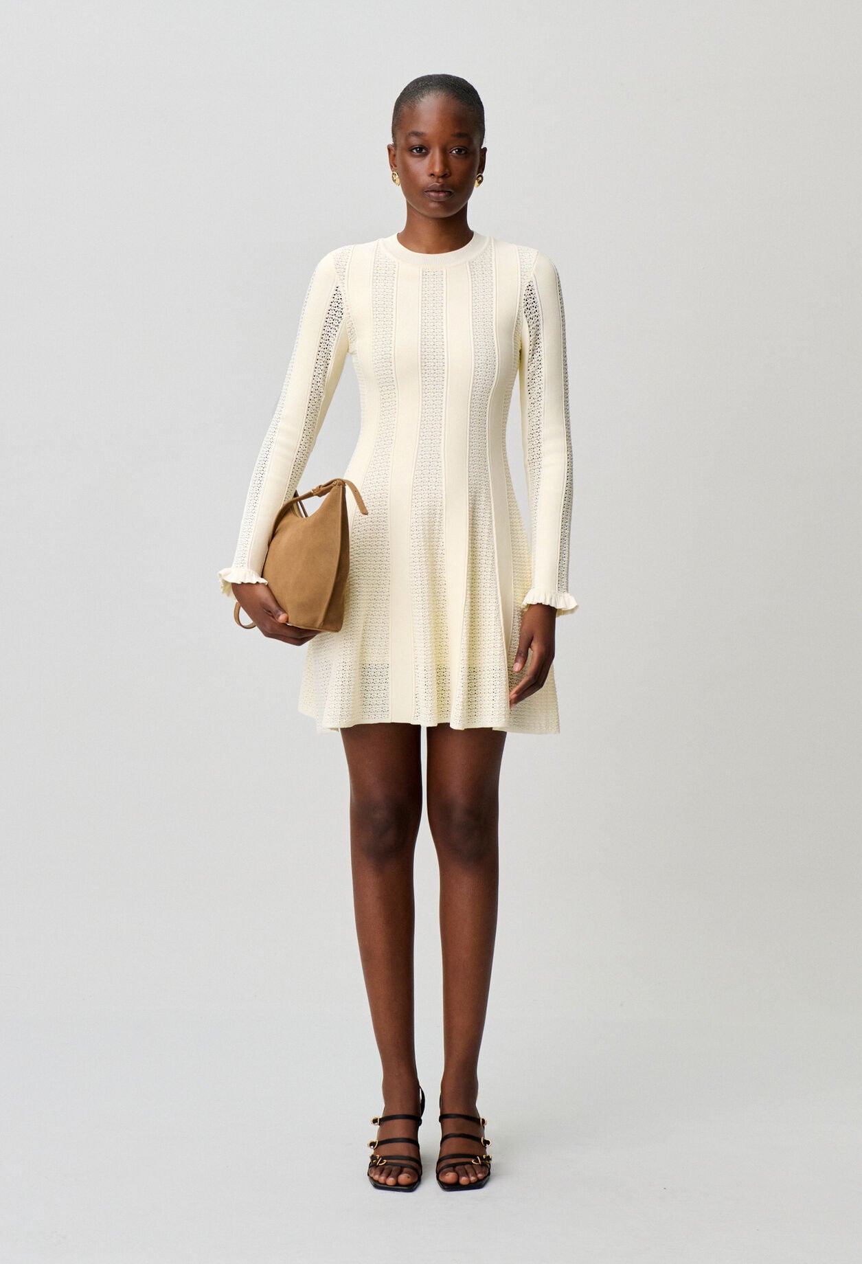 Short knitted skater dress