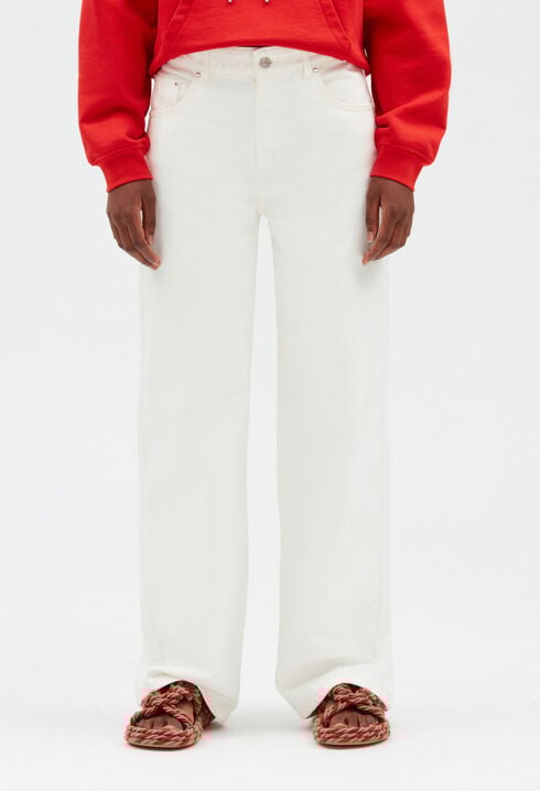 Wide off-white jeans