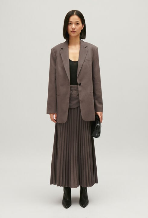 Mocha brown suit jacket