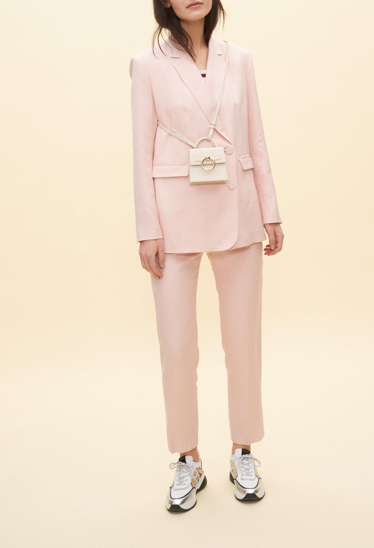 Pink suit jacket