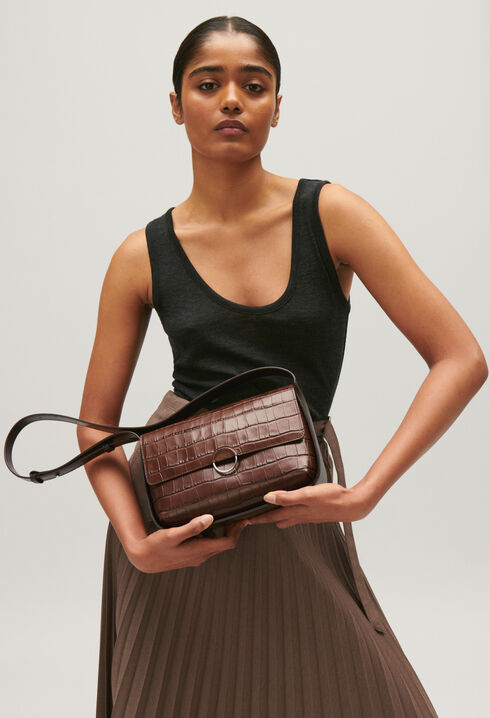 Alix two-tone brown bag