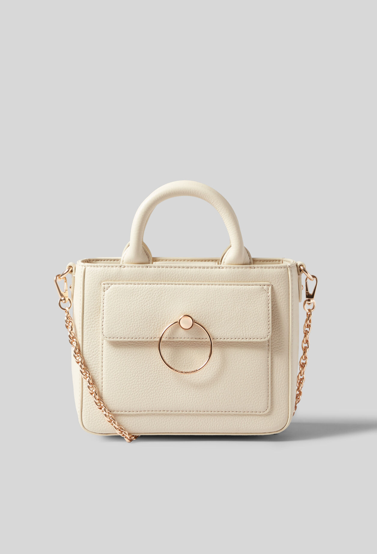 Anouck grained leather chain bag