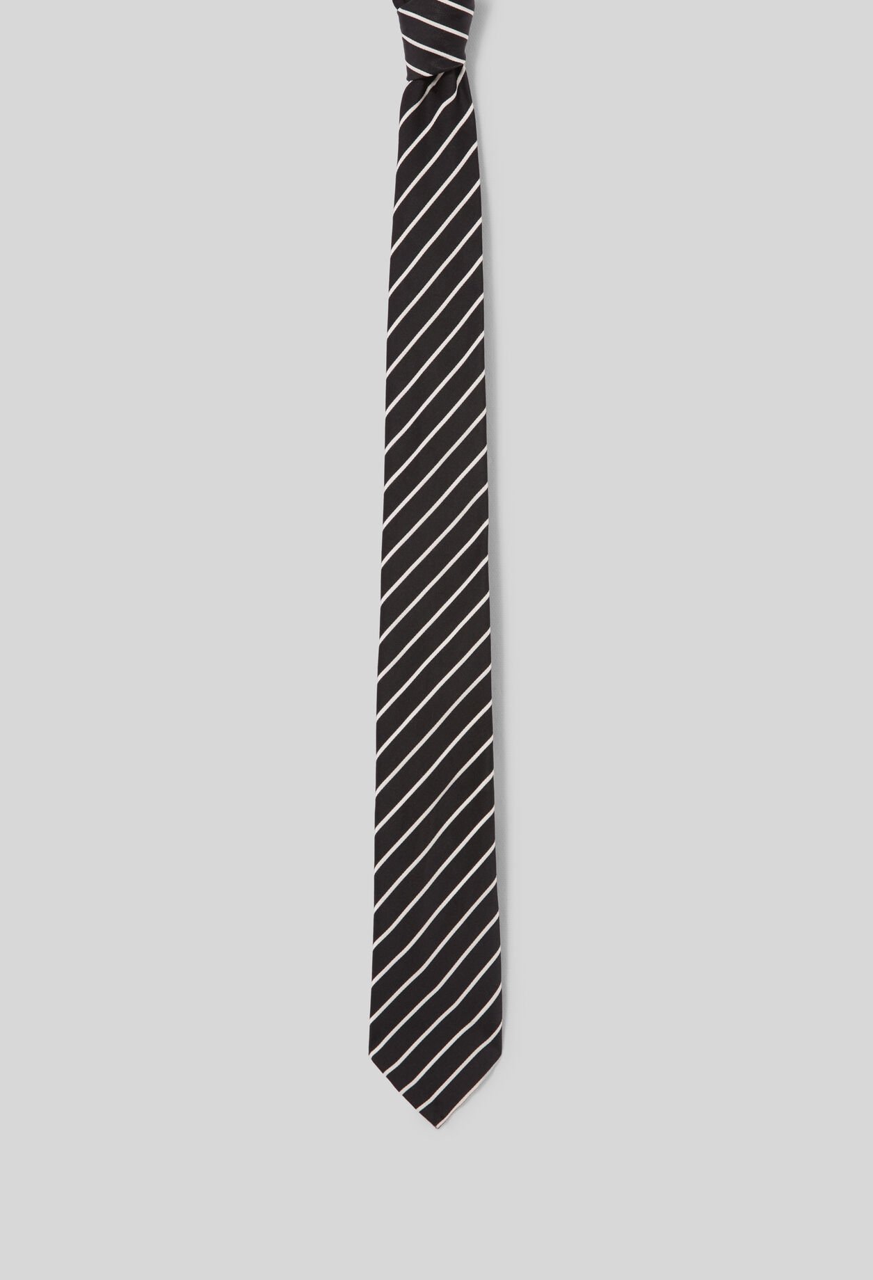 Slim striped tie