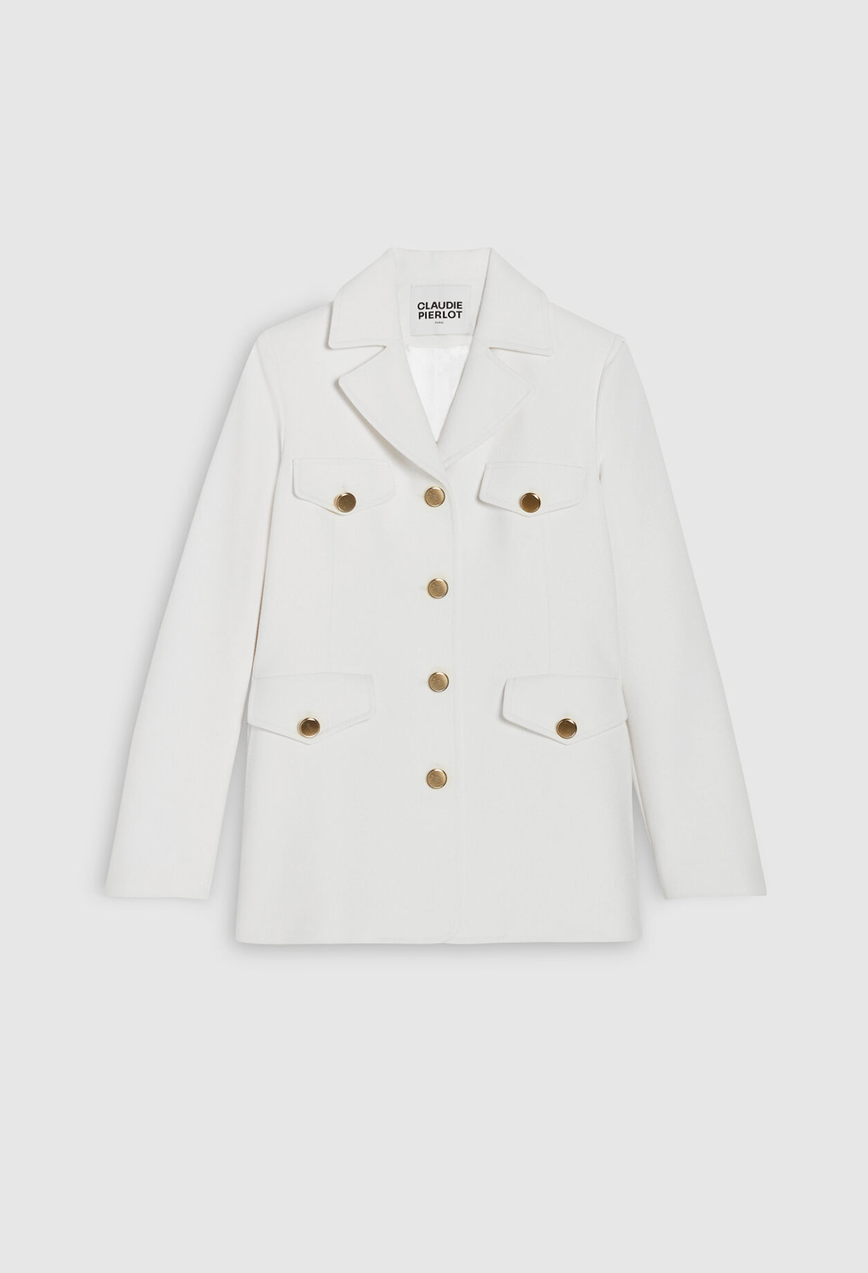 Short buttoned coat