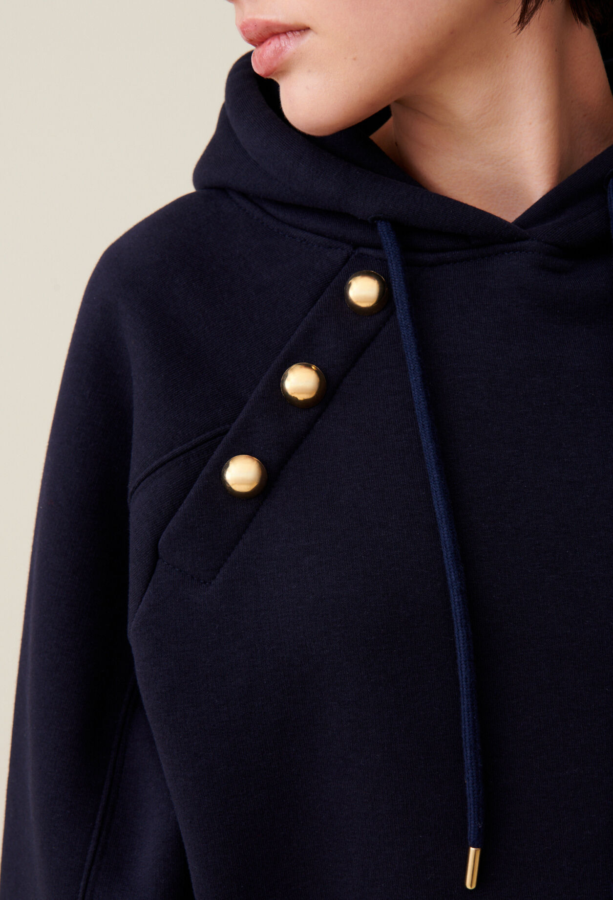 Navy hooded sweatshirt
