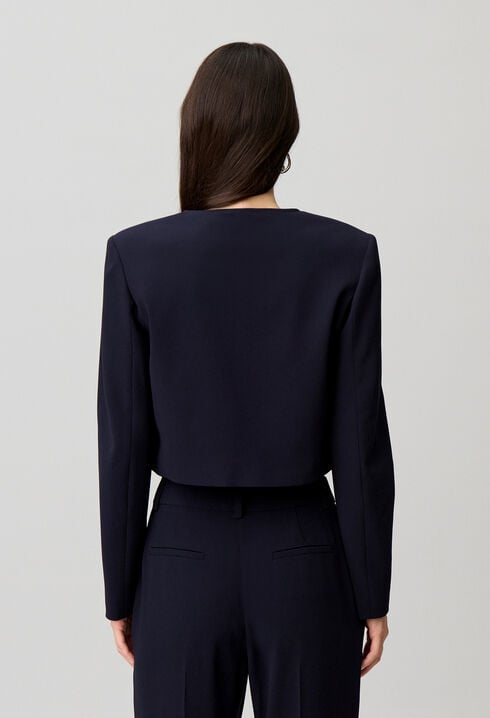 Round neck jacket