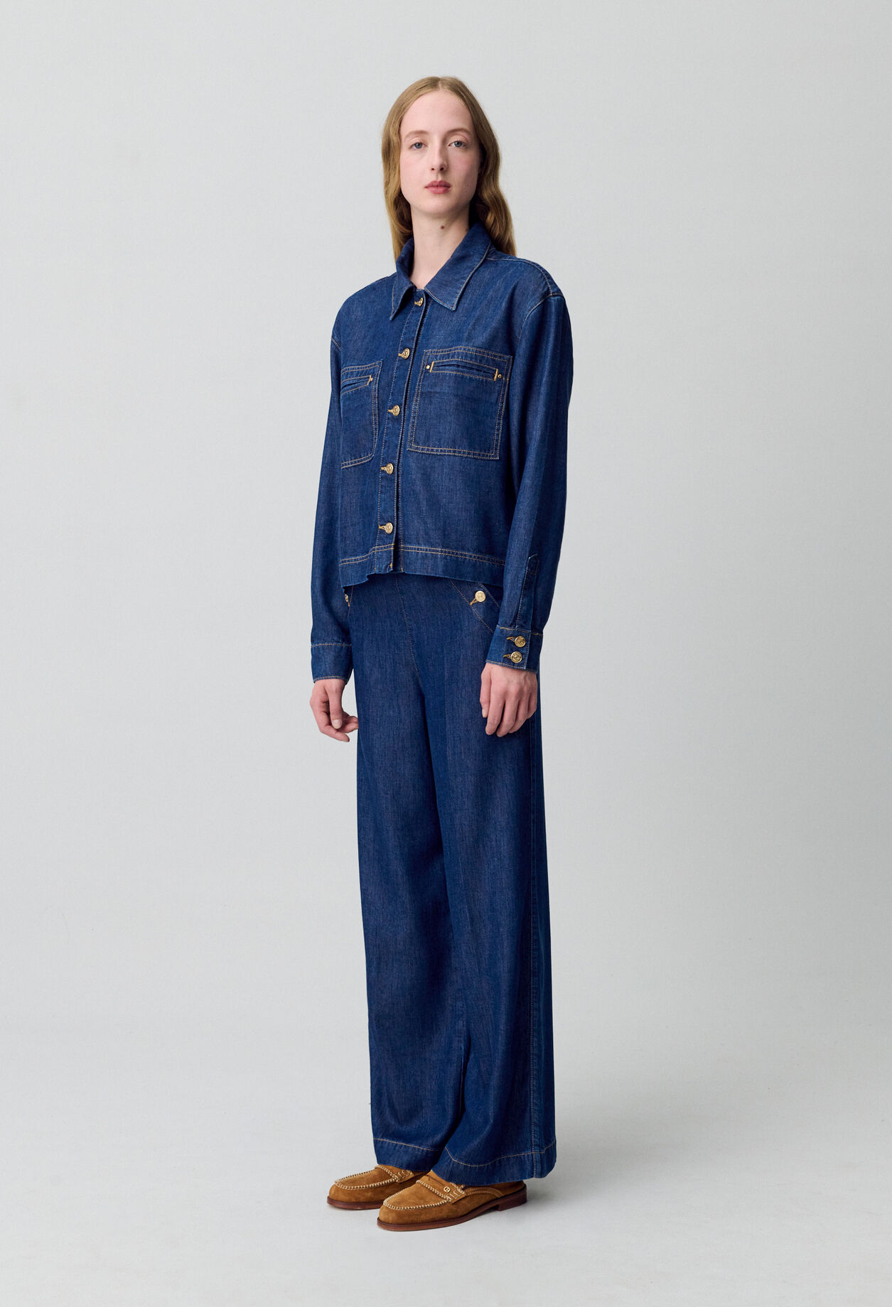 Oversized Denim Shirt