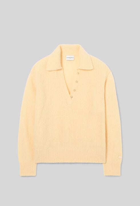 Relaxed fluffy knit jumper