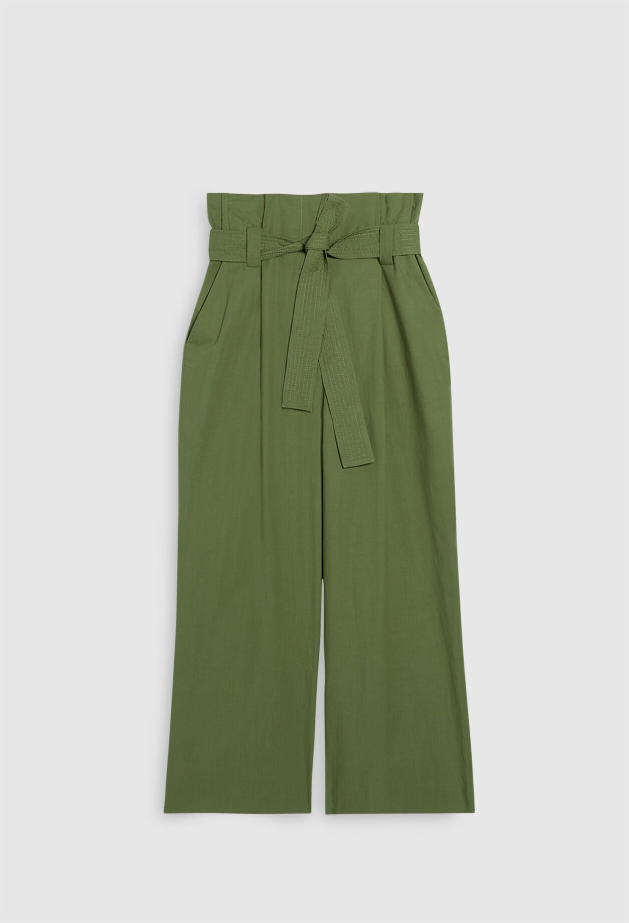 Organic cotton flared trousers