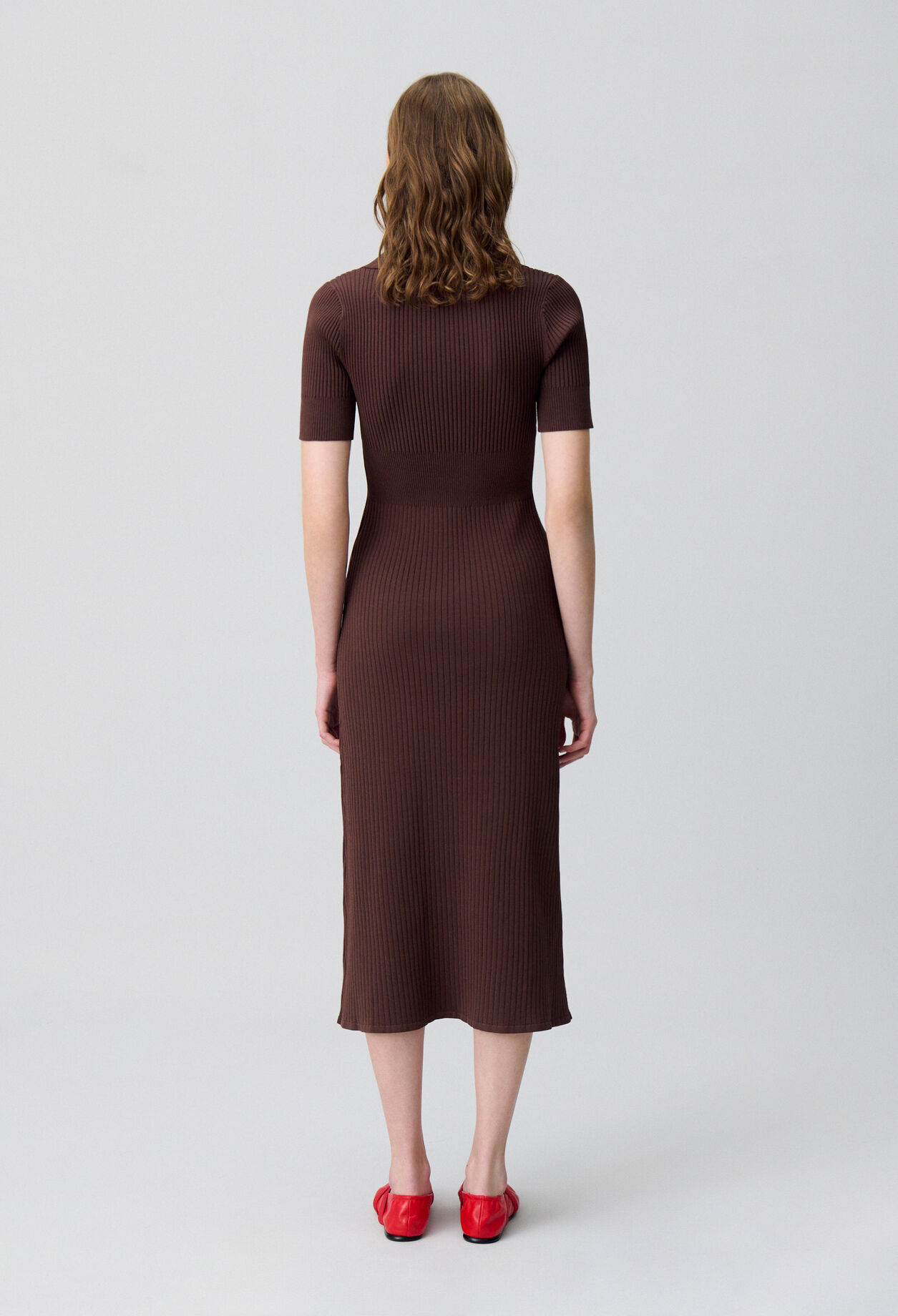 Mid-length knitted dress