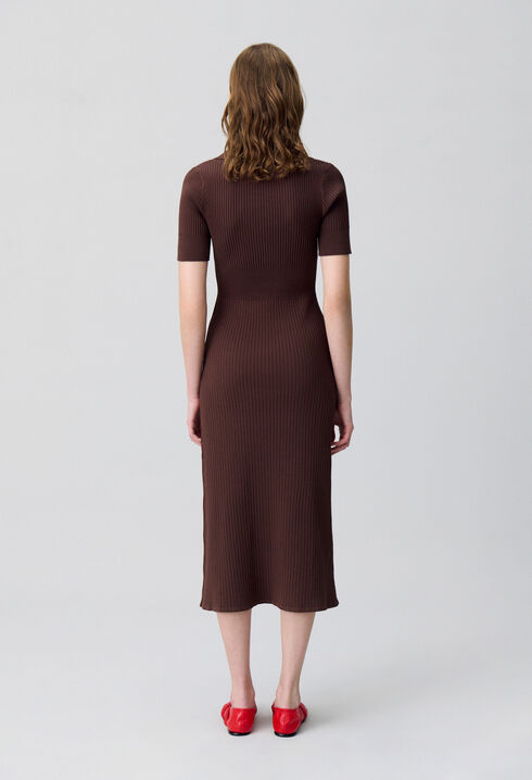 Mid-length knitted dress