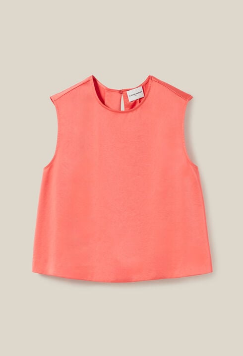 Sleeveless Top with Open Back