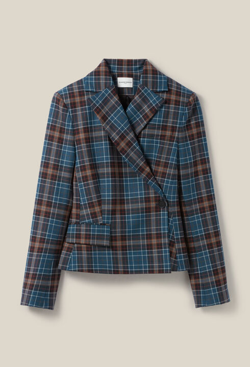 Checked blazer