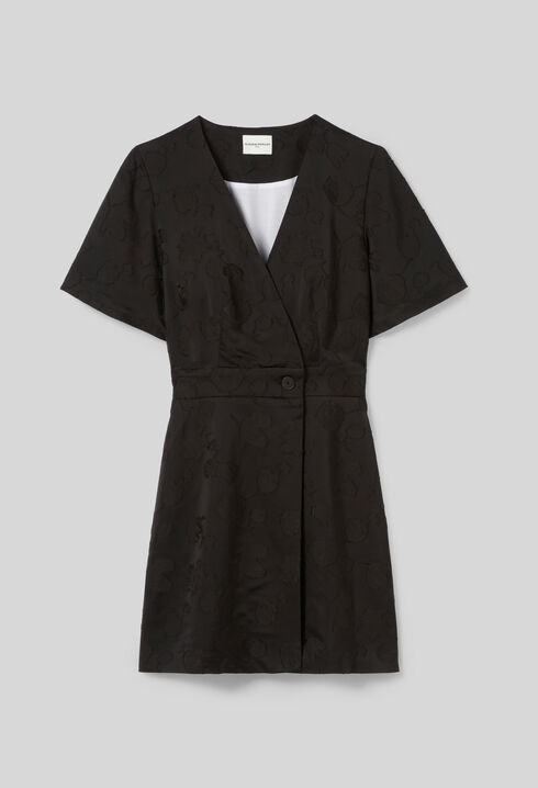 Wrap-Style Mini Dress