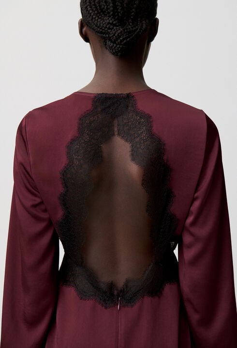 Satin flowly mini dress