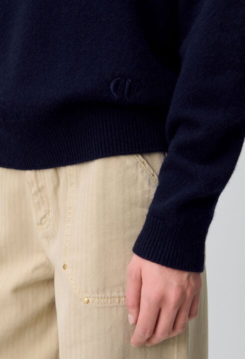 Navy cashmere jumper