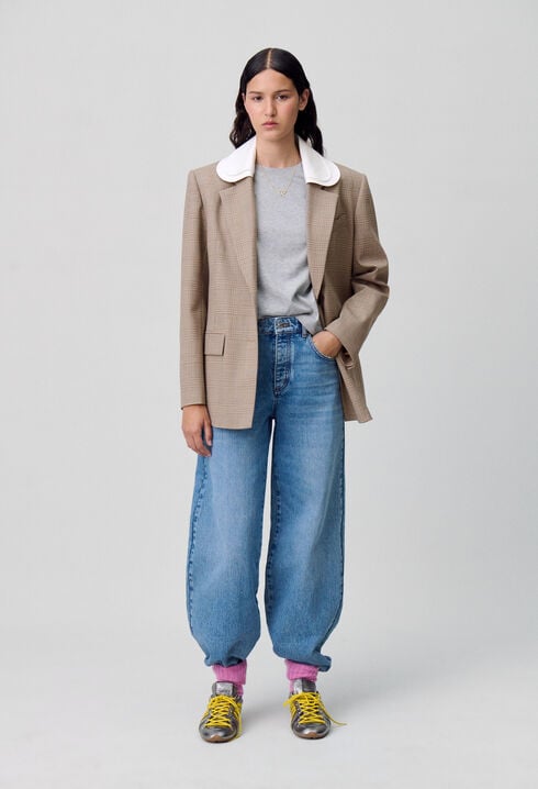 Checked Tailored Blazer
