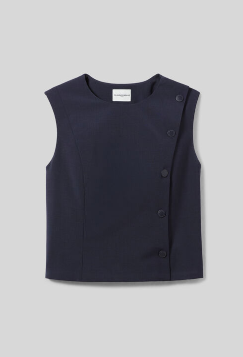 Fitted sleeveless top