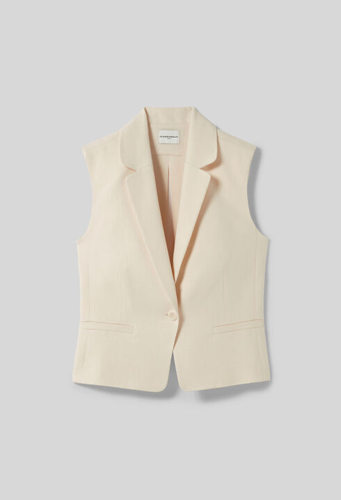 Sleeveless tailored blazer