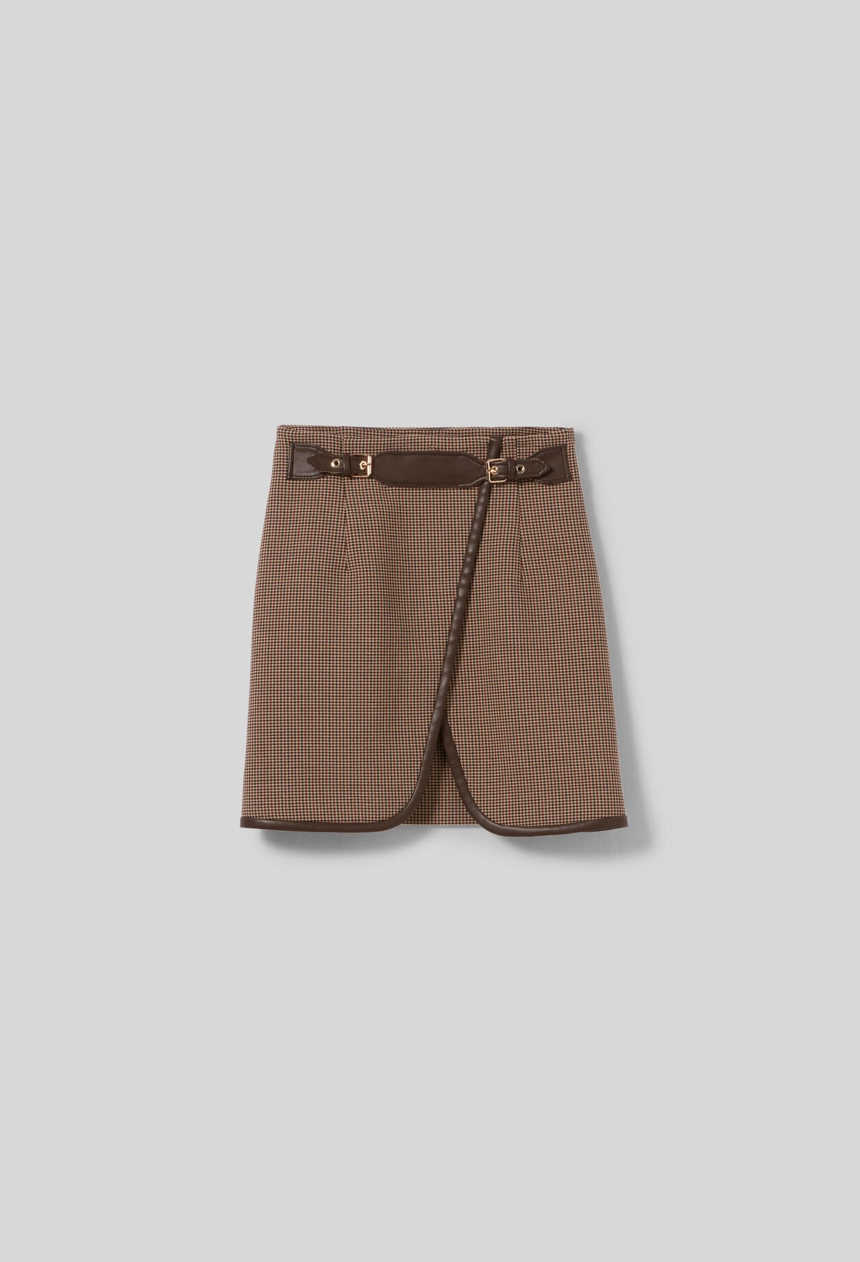 Houndstooth Mini Skirt