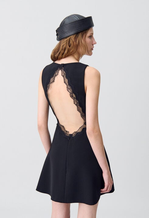 Lace Backless Dress