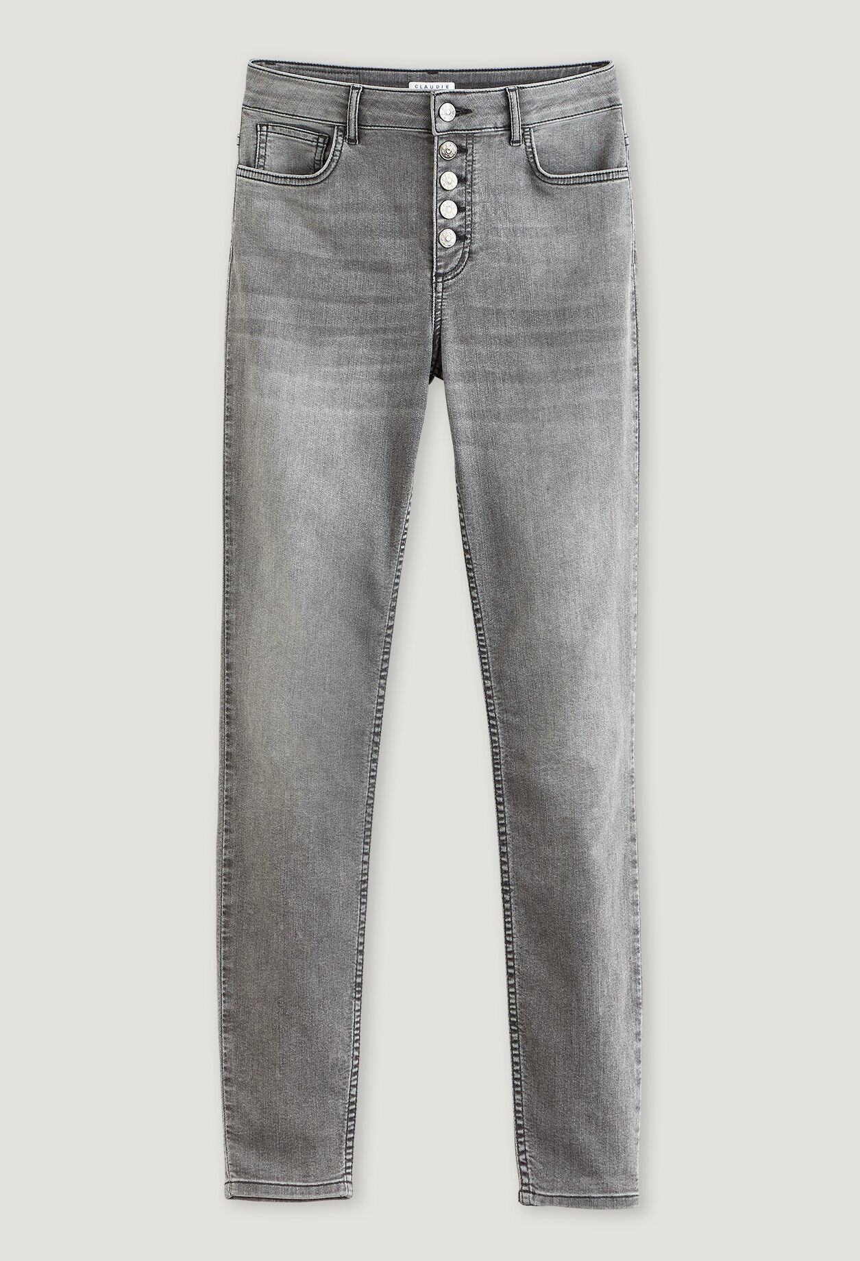 High-waisted jeans