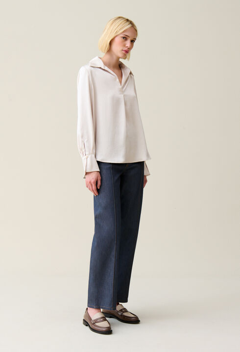Floaty pleated blouse