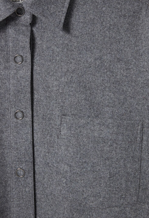 Oversized grey shacket