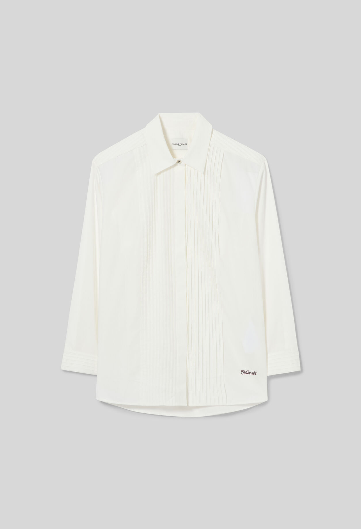 Claudie embroidered poplin shirt