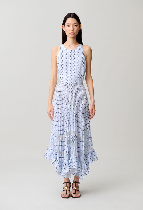 Polka dot midi dress