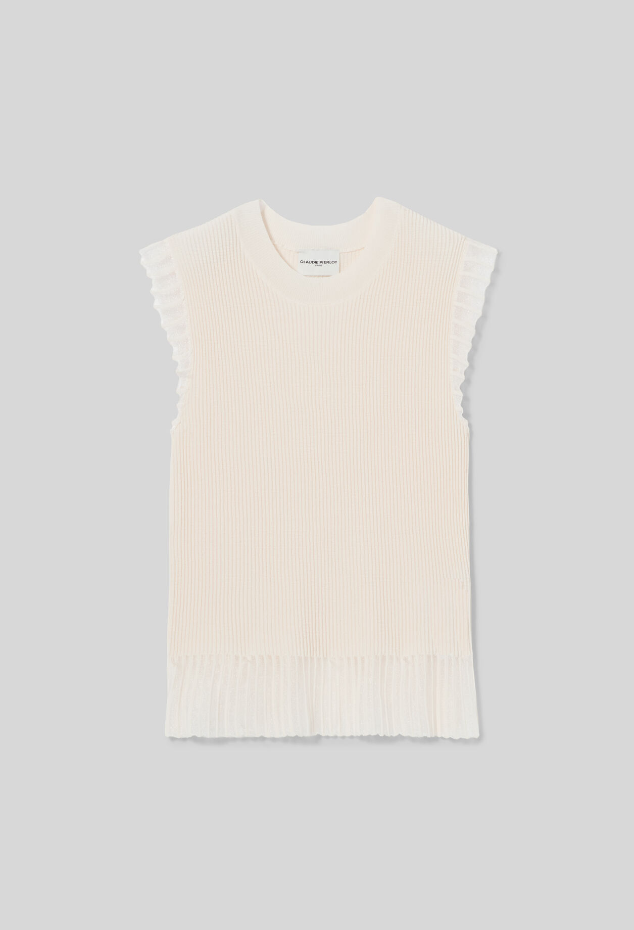 High neck knit top