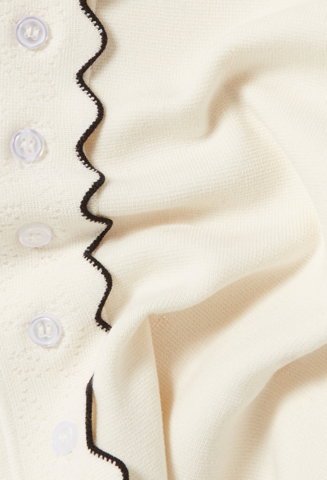 Contrast knit cardigan