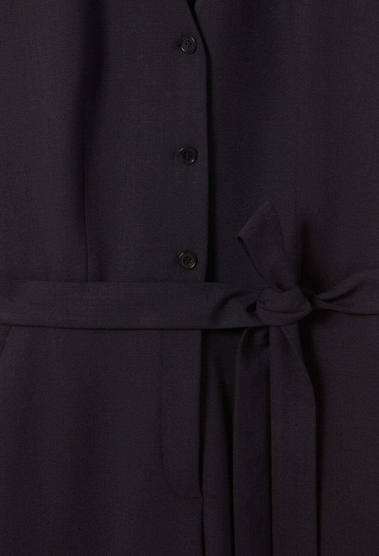 Black short-sleeve jumpsuit