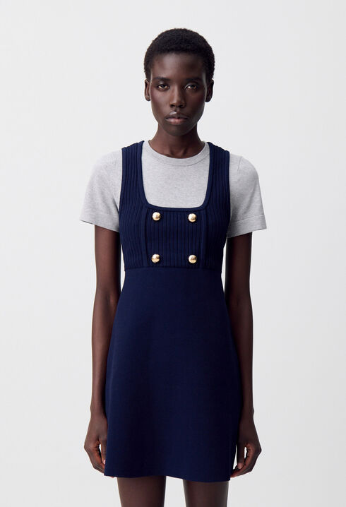 Short Knit T-Shirt Dress