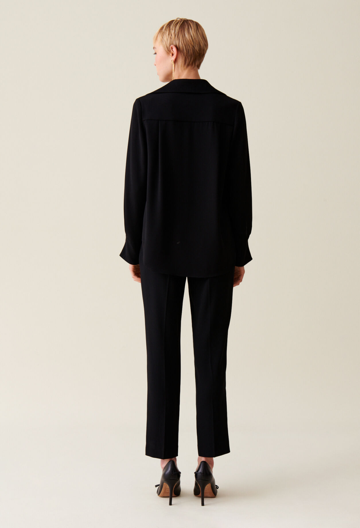 Black floaty blouse 
