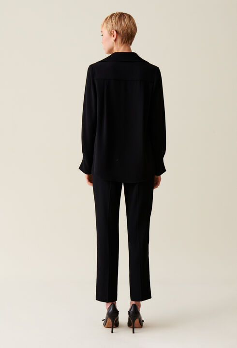 Black floaty blouse 