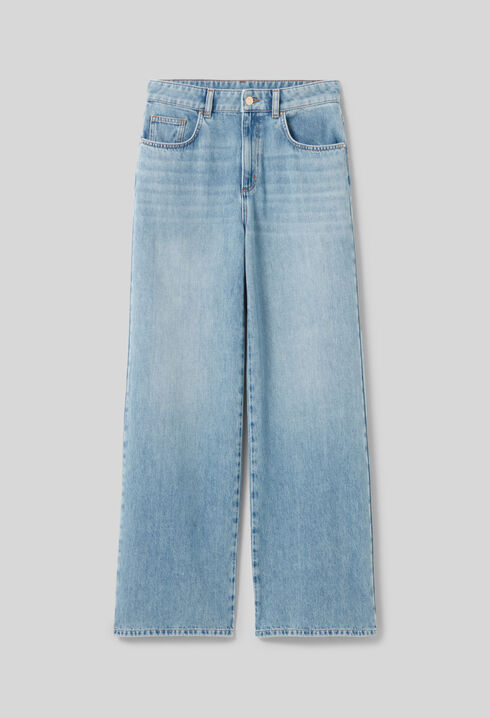 Straight Leg Denim Jeans