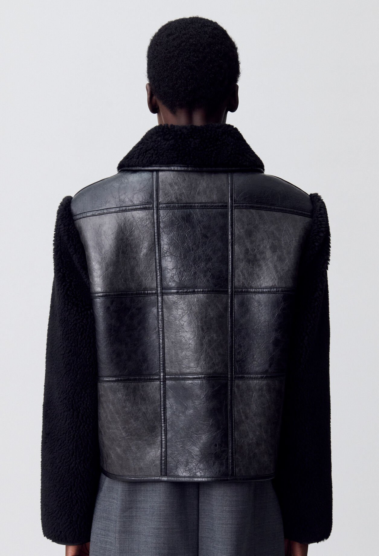 Mixed-material jacket