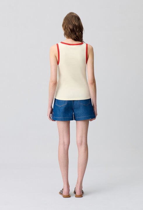 Contrast Tank Top